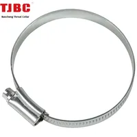 Collier de serrage pour tuyau d'incendie en acier inoxydable 304 galvanisé, soudé par points, en acier au carbone, YS02D, pièces automobiles anglaises