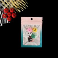 Arco Iris holográfico al por mayor accesorios impresos con láser pendientes a prueba de humedad Bloqueo de plástico personalizado embalaje bolsa con cremallera