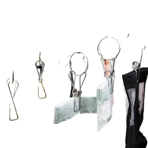 Stainless steel <b>clothes</b> hanger, sock <b>rack</b>, multi-clip, curved, household multi-functional <b>clothes</b> clip, underwear clip, - Product Image 3