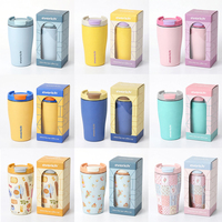 Tasses à café isothermes en acier inoxydable 18/8 à double paroi sans BPA, 250 ml, avec paille, écologiques, 12-24 heures, cadeaux d'affaires