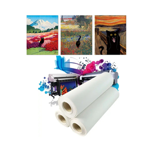 120g đến 450g poly cotton pha trộn in kỹ thuật số mờ in phun vải cuộn ảnh Vải vẽ tranh cuộn cho in sắc tố - Product Image 1