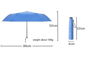 Parapluie pliant en fibre de carbone ultra léger, protection UV, moins de 100 g - Product Image 2