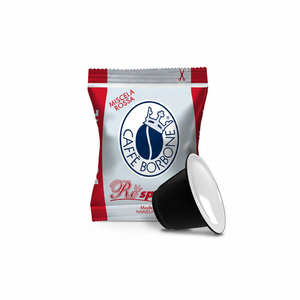 Capsule di Caffè Rosso Borbone Respresso, Confezione da 100, Compatibili con NESPRESSO, con Coperchio in Alluminio - Product Image 2