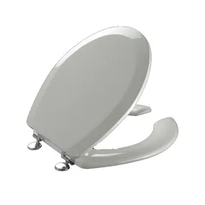 SANIPRO衛生陶器細長いソフトクロージングトイレ蓋バスルーム簡単インストールクイックリリーススクエアシェイプトイレシート