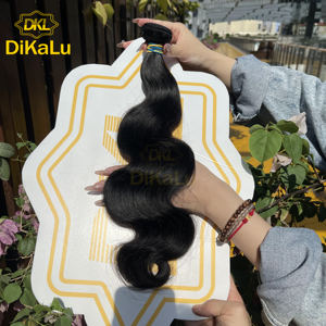 SV DKL 100% ekstensi rambut manusia gelombang tubuh bundel Brasil Virgin gelombang dalam longgar & ikal Italia gaya alami - Product Image 3