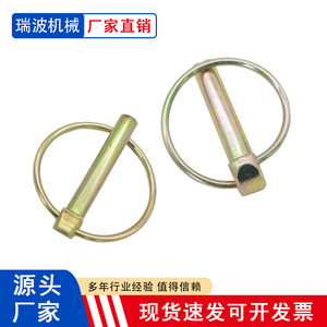 Steel Ball <b>Pins</b> Quick Release <b>Pins</b> Galvanized Safety <b>Pins</b> Q235 Carbon Steel Zinc Plated Grade A Level 4.8 For Construction And - Product Image 4
