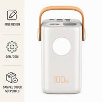 Batterie Externe Professionnelle 100W Haute Capacité Lithium-Ion 60000mAh pour Extérieur, Alimentation Type C pour Éclairage, Idéale pour le Voyage et l'Équipement de Véhicule