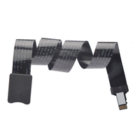 Câble d'extension noir ou blanc AWM 20624 pour GPS/ORDINATEUR/CAMÉRA, carte SIM vers prise Micro SD femelle, 25cm