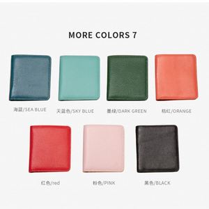 Portefeuilles pour femmes en cuir véritable souple avec protection RFID, porte-cartes, portefeuille minimaliste avec porte-monnaie - Product Image 6