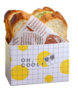 紙製テイクアウト容器、サンドイッチテイクアウトボックス、ミニバーガーボックス、持ち帰り用食品容器用トーストホルダー - Product Image 2