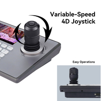 Fábrica de cámaras PTZ 4K NDI, superventas, cámara 4K de seguimiento automático NDI con controlador, cámara PTZ de transmisión en vivo con zoom 12X