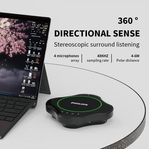 <span class=keywords><strong>Philips</strong></span> thông minh không dây hội nghị loa ngoài âm thanh hội nghị Hệ thống di động Omni-directional microphone với loa - Product Image 5