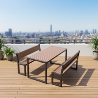 Ensemble table et chaises de balcon en fer forgé, moderne et simple, résistant à l'eau et aux UV, multifonctionnel, pour jardin et loisirs