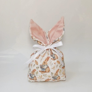 Best-selling Wholesale Cross-border <b>Easter</b> <b>Gift</b> <b>Bags</b> Recyclable Velvet Rabbit Fabric Bundle <b>Bags</b> Custom Drawstring Candy <b>Bags</b> - Product Image 4