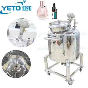YETO 50L 100L 200L macchina per la produzione di profumi serbatoio di miscelazione in acciaio inox vino attrezzatura per la miscelazione di alcol serbatoio miscelatore pneumatico