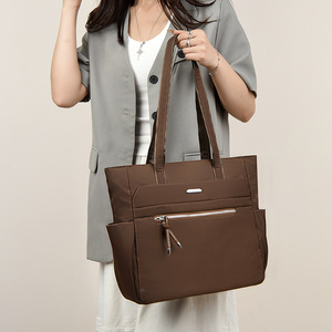 Women's Casual Designer <b>Tote</b> Bag New Trendy Large Capacity Handbag <b>Zip</b> Drawstring Single Handle Nylon Multi-Pocket Portable - Product Image 3