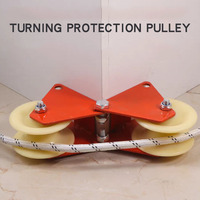 Protección de alta tensión para cuerdas de tracción en esquina, Protector de cuerda, Enrollador de cuerda, Protector multiángulo, Polea para tendido de cables