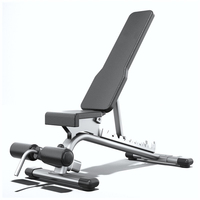 Banco de Pesas Ajustable Comercial, Respaldo de 10 Niveles, Asiento de 3 Niveles, Estructura de Acero Resistente de 350-600 kg, Banco de Fitness