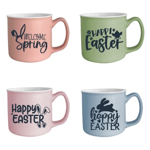 Taza de Café Matcha de Porcelana Ecológica Mate, Reutilizable, Apta para Alimentos, Apta para Lavavajillas y Microondas, Personalizable, Estilo de Dibujos Animados, BSCI - Product Image 5