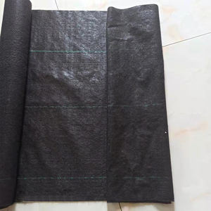 Pp Woven Membrane Ground Cover Mesh Weed Mat <strong>Roll</strong> Anti <strong>Grass</strong> Weed Control Cloth Blocker Mulch Film - Product Image 1