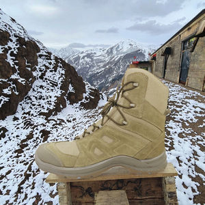 รองเท้าบูท Tactical Desert Storm หนังแท้ พื้นรองเท้ากันน้ำ ระบายอากาศได้ดี ป้องกันการเจาะทะลุ พื้นยางกันลื่น เหมาะสำหรับทุกคน - Product Image 3