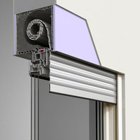 Proveedor de fábrica Ventanas corredizas horizontales blancas reforzadas con PVC ecológico Ventana de PVC de giro inclinable con persianas enrollables