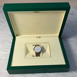 High Quality <b>Big</b> Size New Green Branded Custom Wooden Watch Box Wave Surface Design Rigid Box Multi Slots Premium Watch Brands - Product Image 6