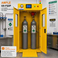 Armoire à bouteilles de gaz 2 compartiments, antidéflagrante, intelligente, double porte, fournisseur OEM ODM personnalisé pour le stockage de gaz industriel en laboratoire