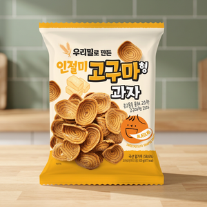 [LA ELECCIÓN DE MAMA] Injeolmi Coreano, Rebanada de Trigo Semiblanda con Forma de Camote y Sabor a Pastel de Arroz con Nueces en Bolsa de 100g, Hecho en Corea - Product Image 2
