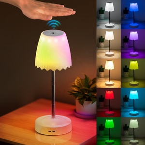 Lampe de table à hauteur réglable avec capteur de geste, lumière RGB, batterie au lithium rechargeable, lampe d'ambiance de chevet pour chambre à coucher - Product Image 2