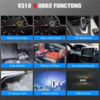 Analizador de escáner automático OBD2 portátil con pantalla de visualización Detector de fallas de coche Lector de código para diagnósticos en varios idiomas