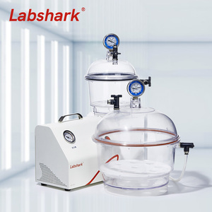 Attrezzatura da Laboratorio: Contenitore Trasparente in Plastica per Essiccazione Sottovuoto, Esiccatore con Pompa a Vuoto per Uso Laboratorio - Product Image 5