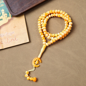 Nuevo Diseño, 99 Cuentas de <span class=keywords><strong>Rosario</strong></span> Hechas a Mano, Collar con Colgante de Luna y Estrella, Pulseras de Joyería de Moda al por Mayor - Product Image 3