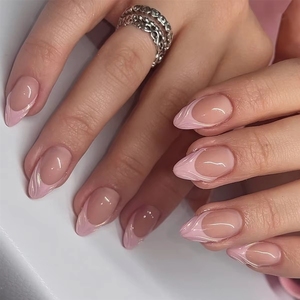 <span class=keywords><strong>Faux</strong></span> <span class=keywords><strong>ongles</strong></span> à presser courts, 24 pièces, acrylique de haute qualité, luxe, étiquette privée, boîte d'emballage fournisseur, style French Manucure - Product Image 4