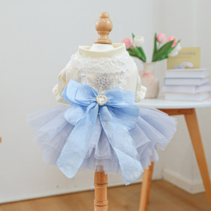 Vêtements pour animaux de compagnie PETCIRCLE - Tenues d'automne pour chiens et chats, robe de princesse des neiges - Product Image 1