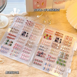 Transparent Dustproof Nail Storage Box Large Capacity Double Sided For Nail Samples Portable Organizer - Product Image 3