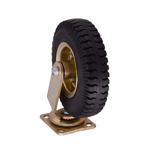 <span class=keywords><strong>Roue</strong></span> pivotante <span class=keywords><strong>gonflable</strong></span> de 10 pouces, robuste, de qualité industrielle, <span class=keywords><strong>avec</strong></span> support de roulettes pneumatiques dorées et argentées - Product Image 5