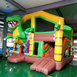 Fabricantes de Brincolines Personalizados, Casa de Brinco Inflable Comercial con Tobogán - Product Image 4