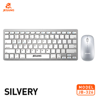 Jeqang JB-326 Yeni Plastik BT 2.4G Kablosuz Tam Boy Laptop Klavye Mouse Seti Çift Modlu Optik USB Arabirimli Tak ve Çalıştır