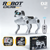 DIY Montage RC Roboterhund Spielzeug 2,4G Ferngesteuerter Krabbelnder Roboter-Haustier-Hund für Kinder
