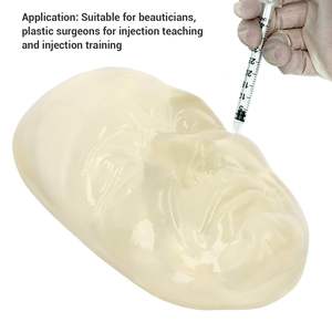 Modelo Anatómico de Cabeza Facial de Silicona Reutilizable con Certificación ISO para Entrenamiento de Inyección con Cuidado de Enfermería para Educación en Ciencias Médicas - Product Image 5