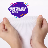 Chaussettes blanches en coton avec logo personnalisé Chaussettes en coton à la mode fabriquées en Chine