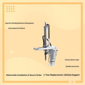 Machine de moulage par injection avec robot à bras incliné, aspiration et décharge pneumatiques, système de retrait des matériaux, garantie 4 ans - Product Image 2