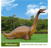 Sculpture de dinosaure simulée en fibre de verre, faite à la main, résistante aux hautes températures, pour aménagement paysager extérieur, aires de jeux et espaces résidentiels