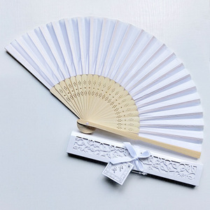 Abanico de mano de bambú de madera personalizado BSBH, regalo de <span class=keywords><strong>boda</strong></span> para <span class=keywords><strong>invitados</strong></span> - Product Image 3