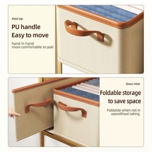 Wholesale Household Clothes Organizer Washable Wardrobe Drawer Organizer for Clothes Jeans Closet <b>Storage</b> <b>Box</b> Bulk Order - Product Image 2