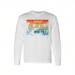 T-shirt à manches longues Bear Boop, design parc national, style vintage - Product Image 2