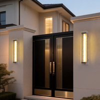 Lampe murale extérieure LED moderne, minimaliste et luxueuse, étanche, pour cours, jardins, entrées, devantures de magasins