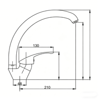 Nouveau Robinet Mélangeur de Cuisine Thermostatique Monocommande Classique Moderne pour Eau Chaude et Froide, à Poser sur Plan, Installation à Un Trou