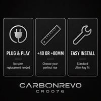 Extension de Guidon Carbonrevo Dualtron pour Trottinette, Idéale pour la Mobilité Urbaine, Robustesse Supérieure, Durable, Haute Qualité
